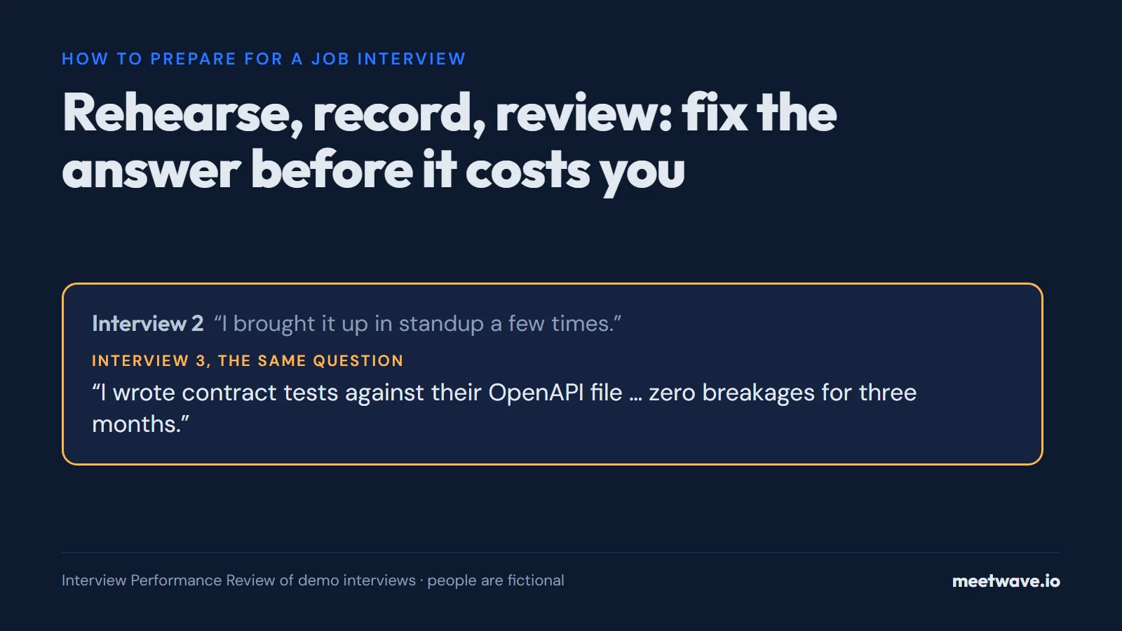 How to Prepare for a Job Interview: Rehearse, Record, Review