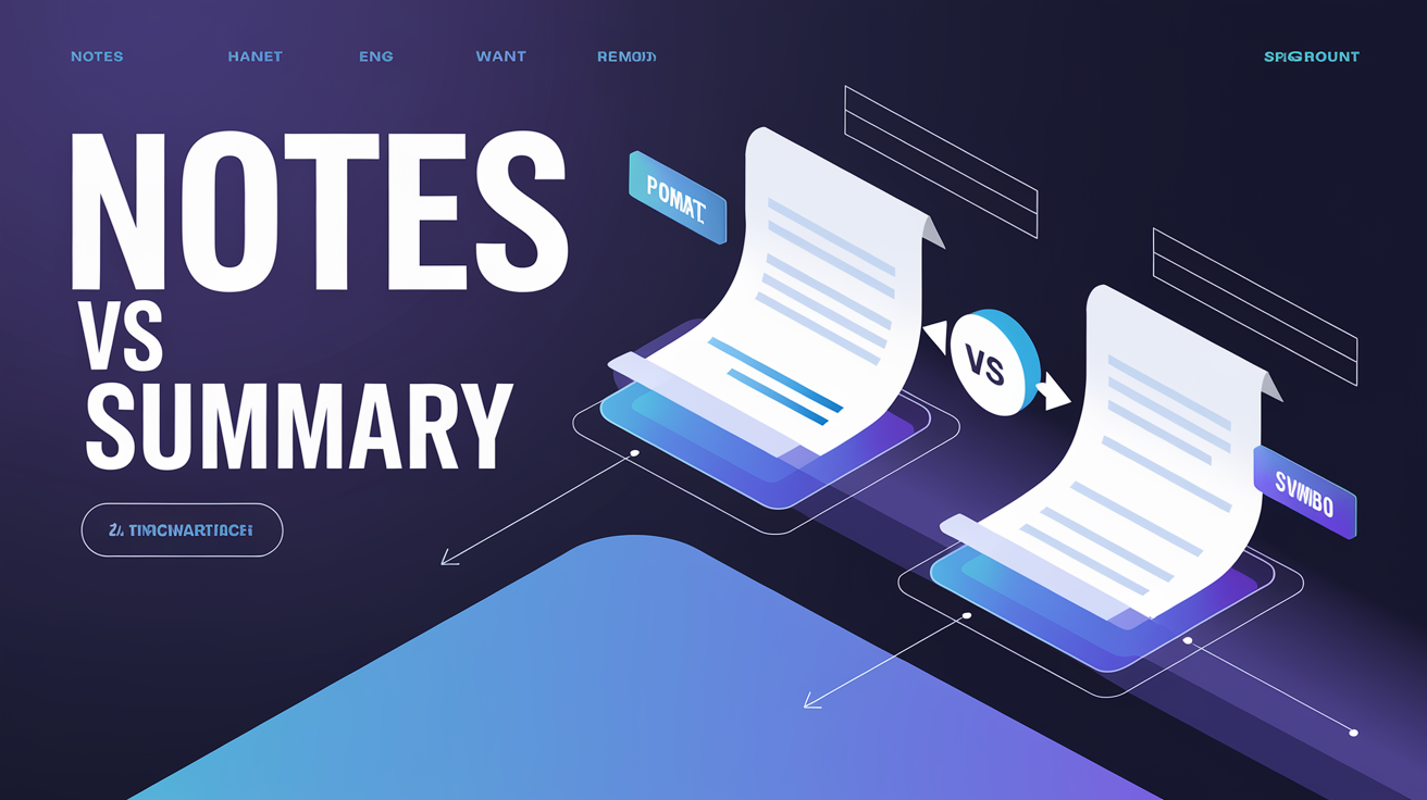 Meeting Notes vs Meeting Summary: What's the Difference?